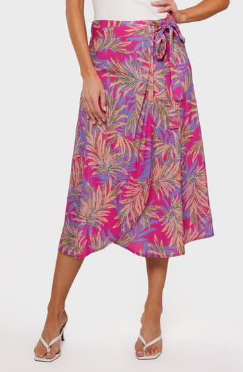Matty M . Cora Wrap Skirt In Multi