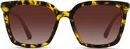 WMP Eyewear Madison - 53mm Oversized Square Polarized Sunglasses