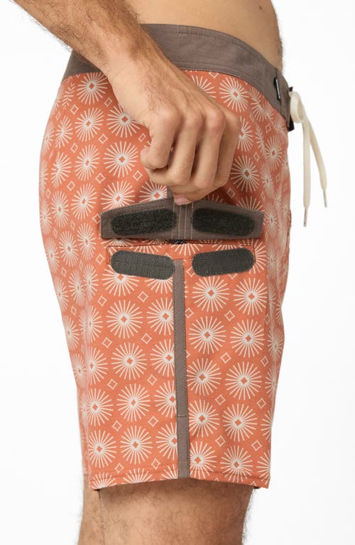 O'neill Line-up 17 Board Shorts In Orange