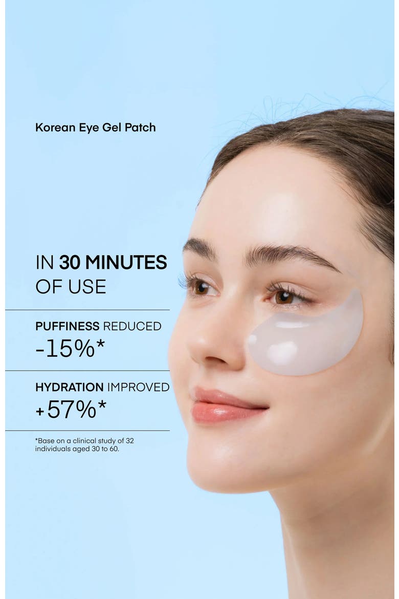 Caffeine Hyaluronic Acid Eye Gel Patch, Alternate, color, Blue