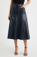 KOBI HALPERIN Rhea Faux Leather Midi Skirt