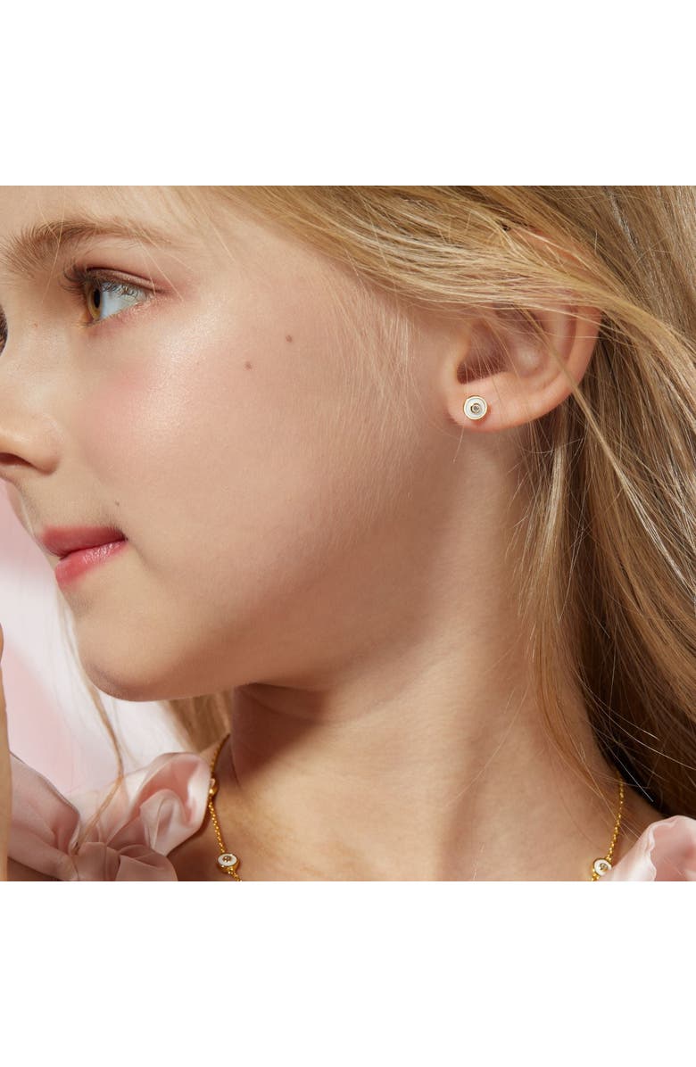 Anna Zuckerman Petit Bubble Earrings, Alternate, color, White/Yellow Gold