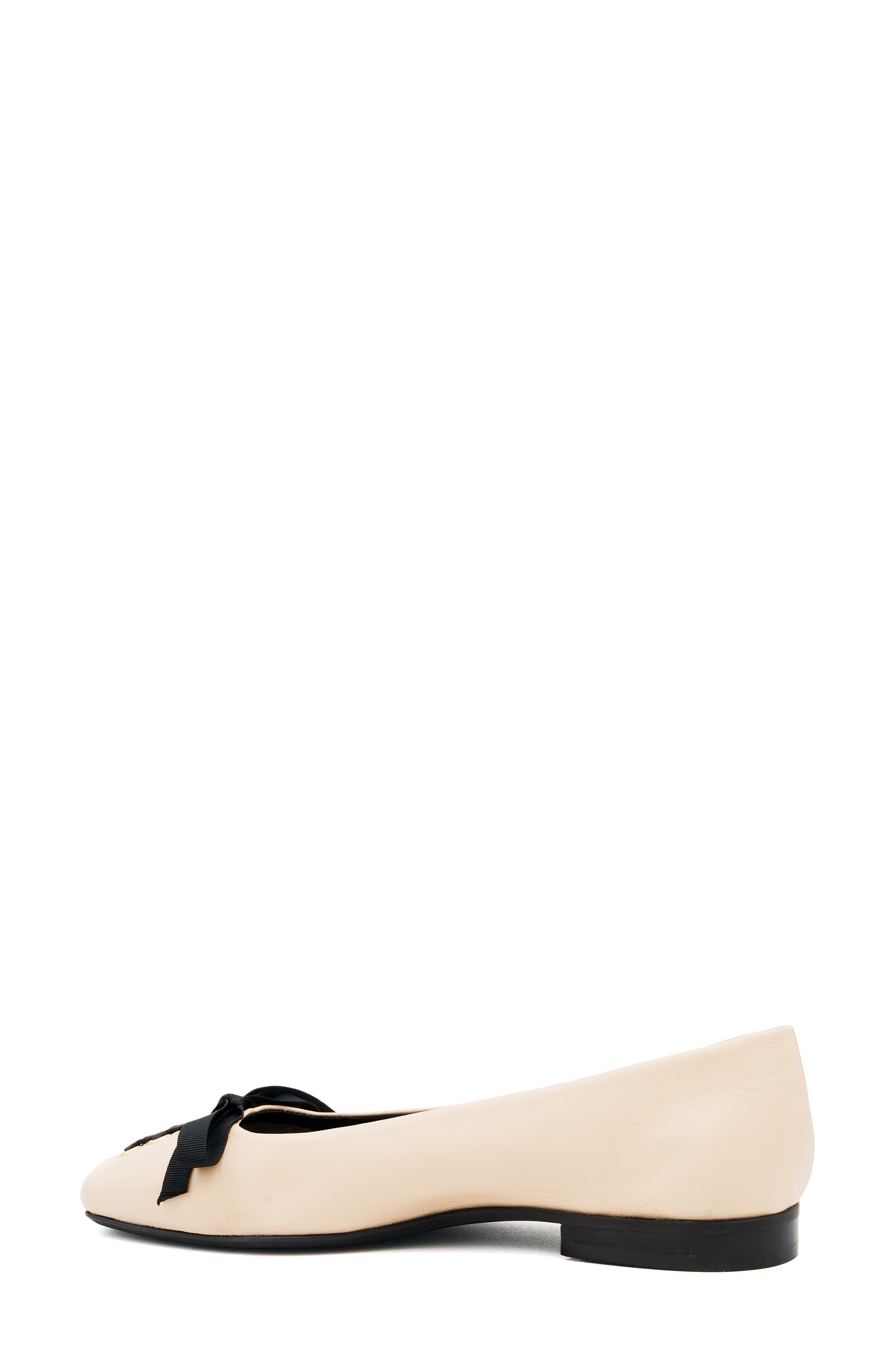 Giacomino Leather Flat, Alternate, color, LIGHT BEIGE