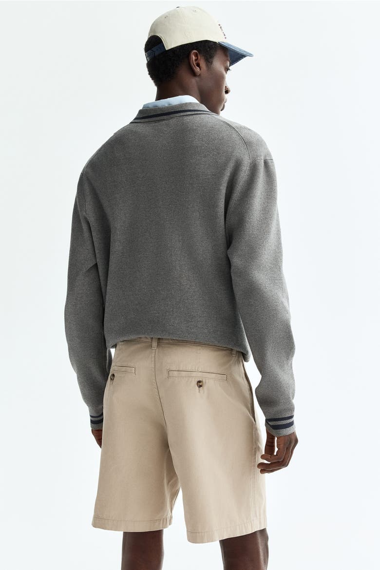 Relaxed Fit Chino Shorts, Alternate, color, Beige