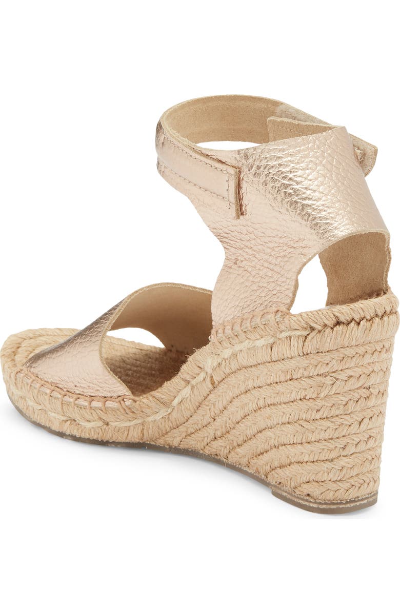 Pedro Garcia Olany Espadrille Wedge Sandal, Alternate, color, Rose Gold