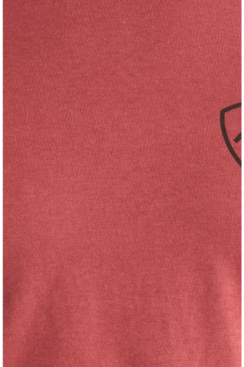 Banner Badge Graphic T-Shirt, Alternate, color, RED CLAY HEATHER