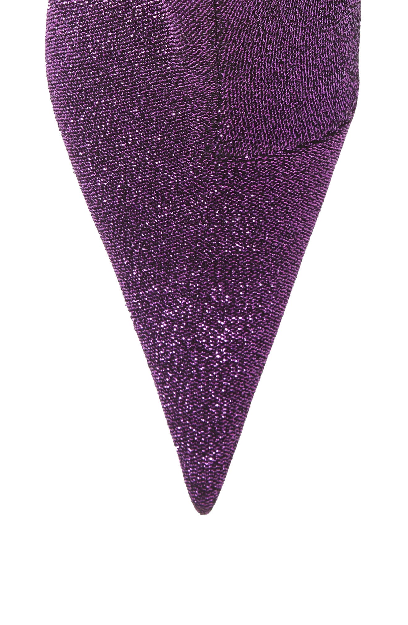 Balenciaga Knife Metallic Pointed Toe Bootie, Alternate, color, 