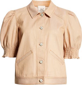 Cinq à Sept Roselyn Short Sleeve Denim Jacket | Nordstrom