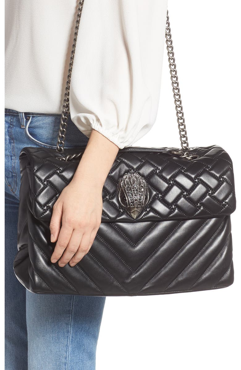 Kurt Geiger London Extra Extra Large Kensington Leather Shoulder Bag, Alternate, color,