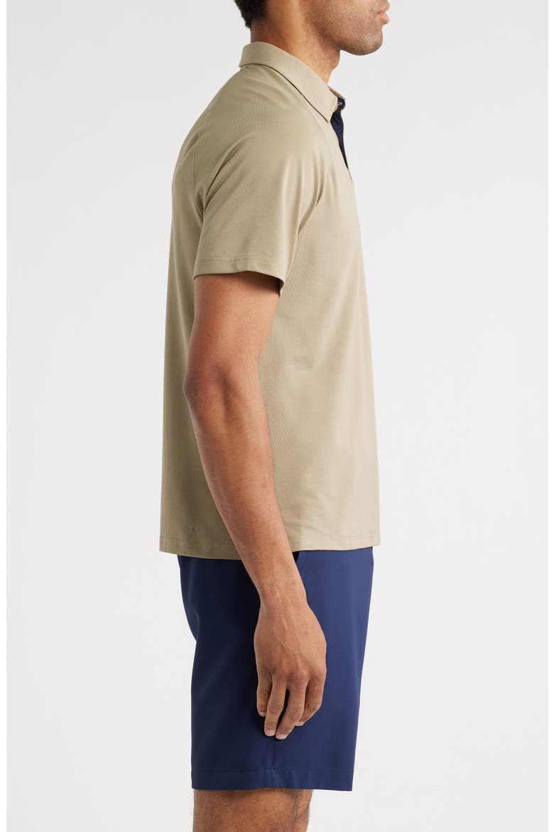Delta Performance Piqué Polo, Alternate, color, TOASTED SESAME