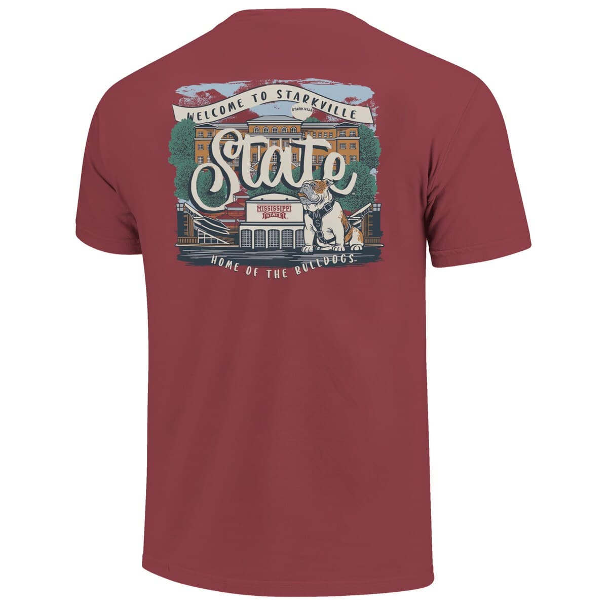 IMAGE ONE Women's Maroon Mississippi State Bulldogs Comfort Colors ...