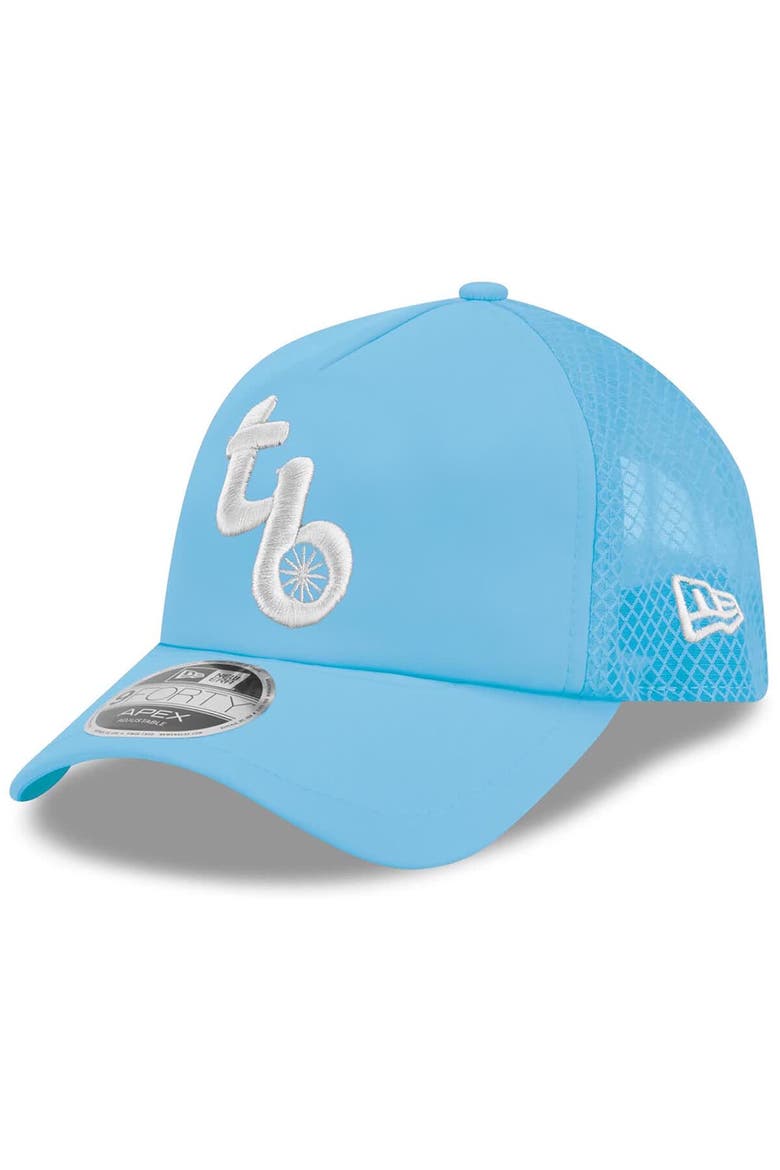 Men's New Era Light Blue Tampa Bay Rays 2026 Batting Practice Alternate Apex 9FORTY Adjustable Hat, Main, color, Light Blue