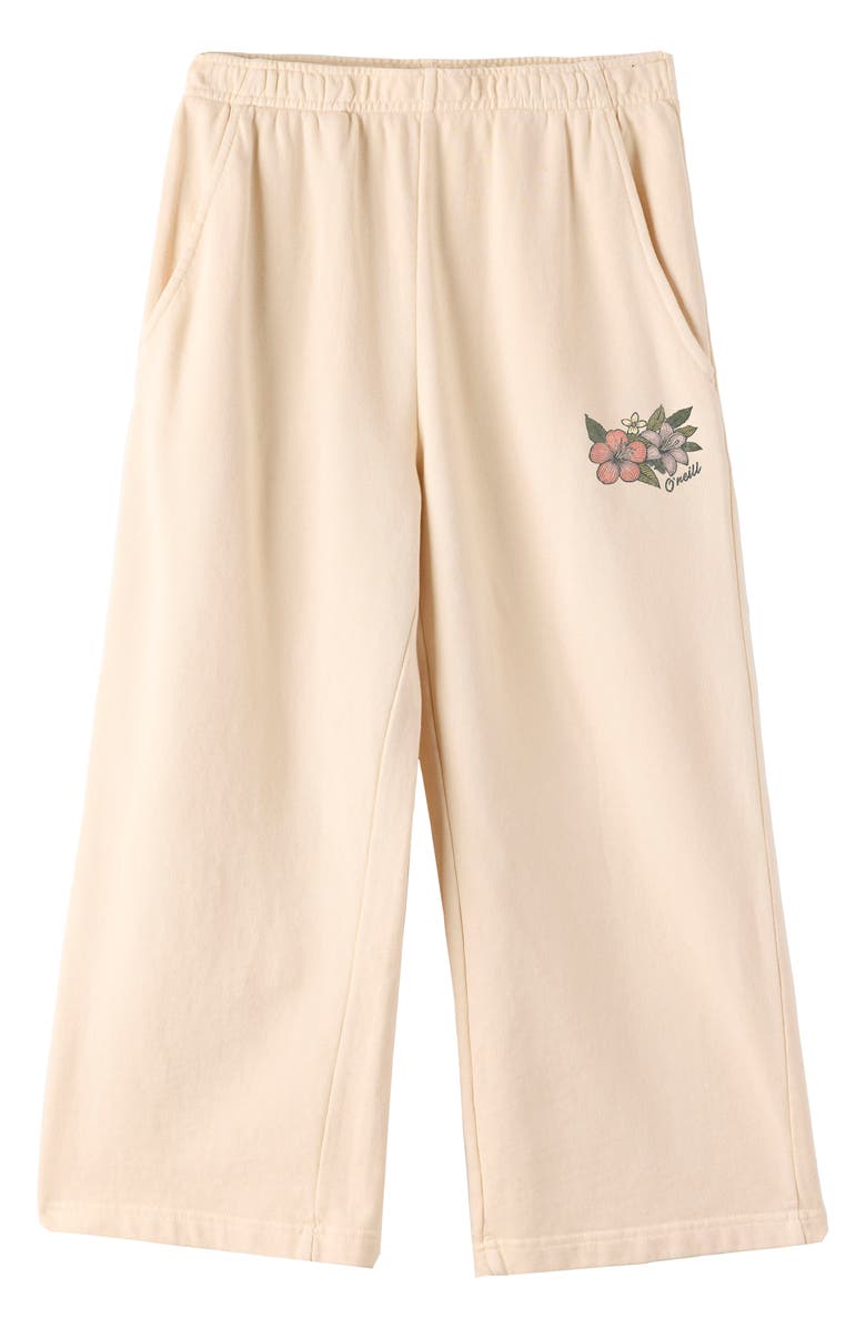 O'Neill Kids' Karson Fleece Graphic Sweatpants, Main, color, Tapioca