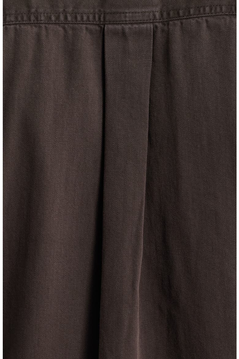 Cotton Button-Up Work Shirt, Alternate, color, DARK COCOA