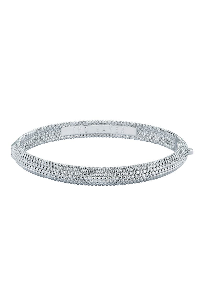 Dotett Bangle Bracelet, Alternate, color, SILVER TONE