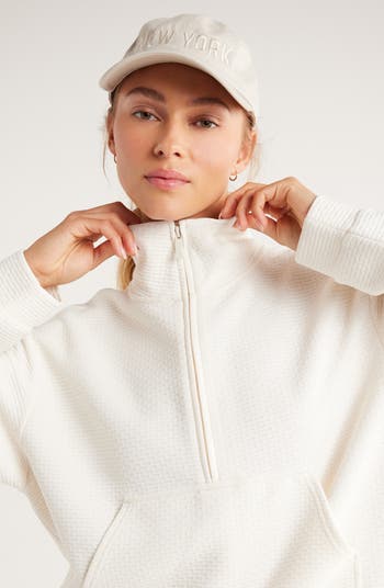Zella Textured Half Zip Pullover Nordstrom