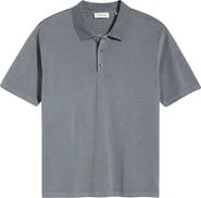 FRAME Washed Cotton Piqué Polo