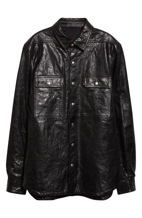 Pelle Leather Shirt Jacket