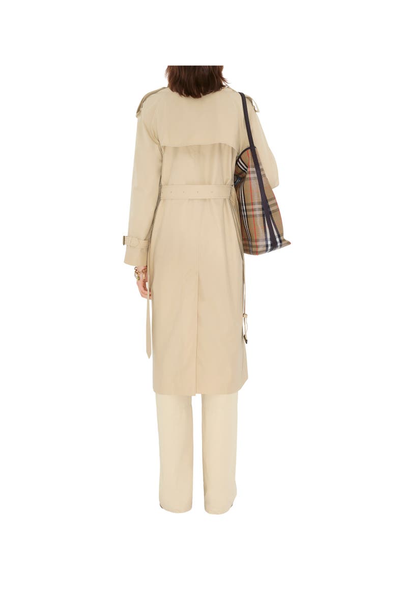 Burberry Long Highgrove Castleford Trench Coat, Alternate, color, Nutmeg