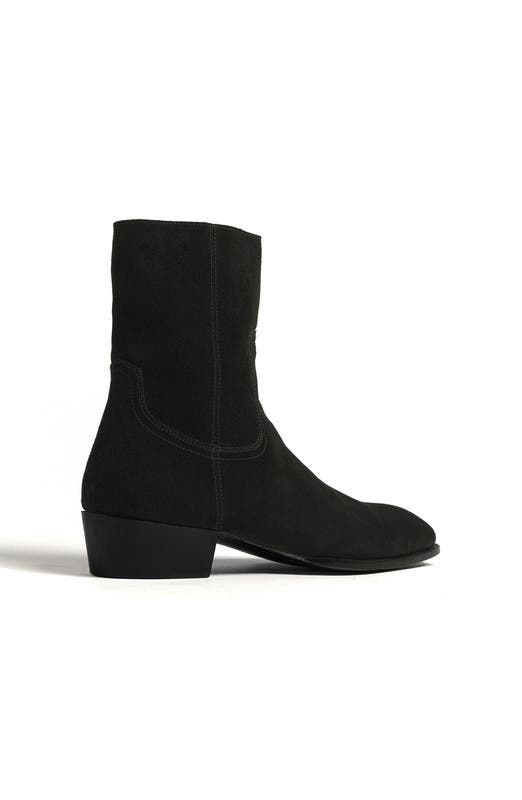 Anthony Veer Lennox Boot, Alternate, color, Velvet Noir Black Suede
