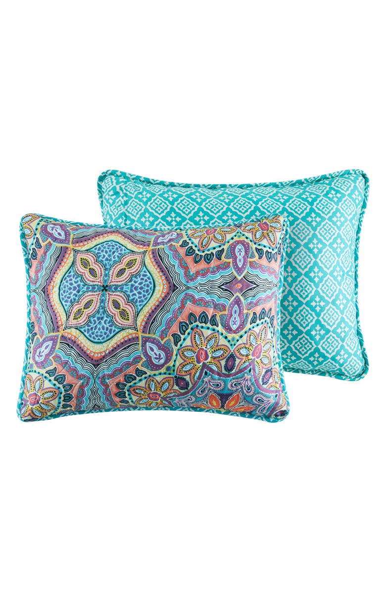 VCNY HOME Yara Reversible Medallion Quilt Set, Alternate, color, Aqua