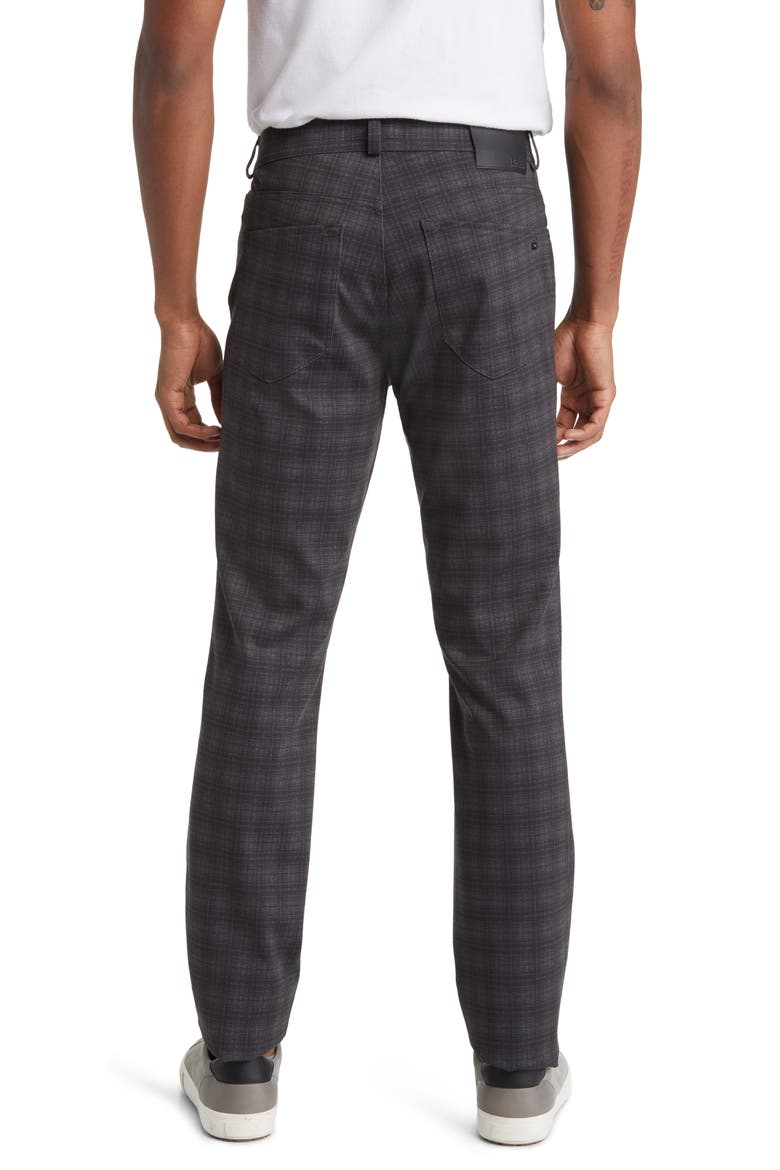 Chuck Plaid Hi Flex Slim Fit Five-Pocket Pants, Alternate, color, CEMENT