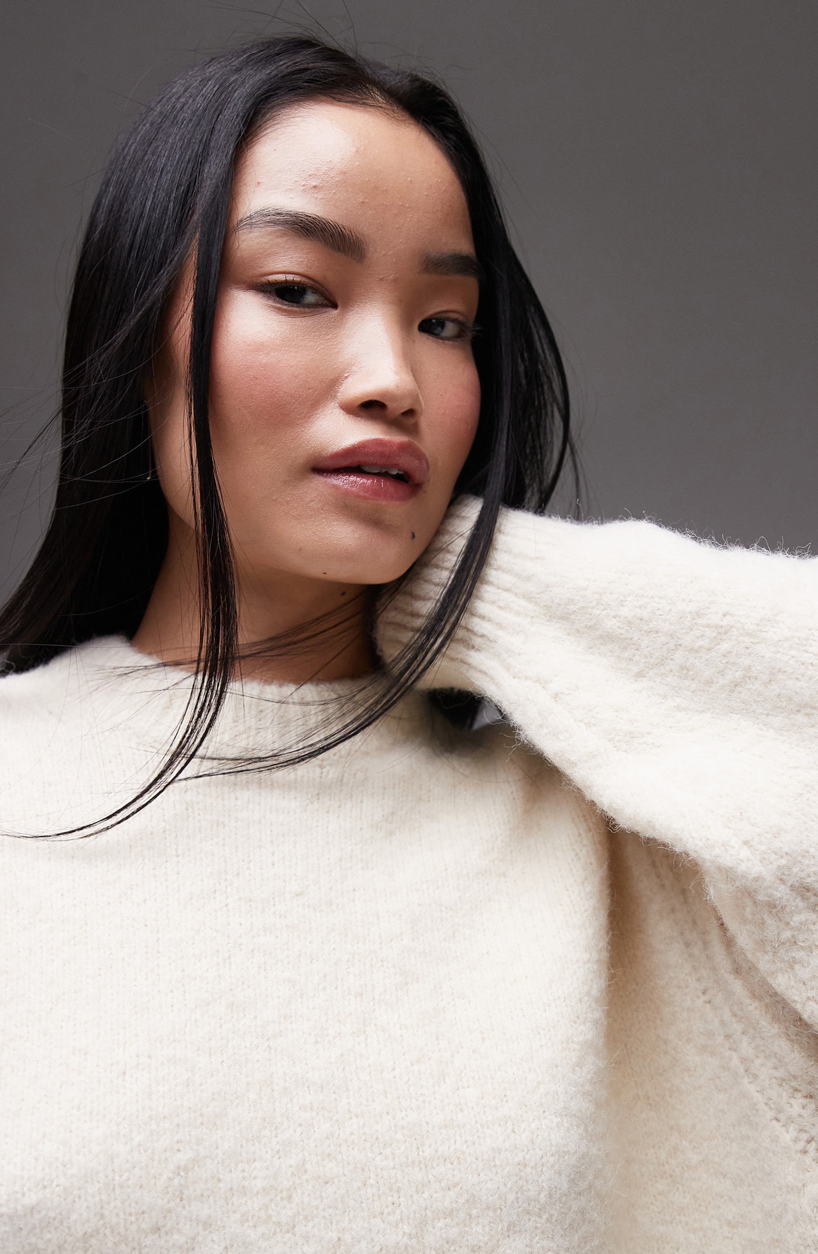 oversize long sleeve mini sweater dress topshop