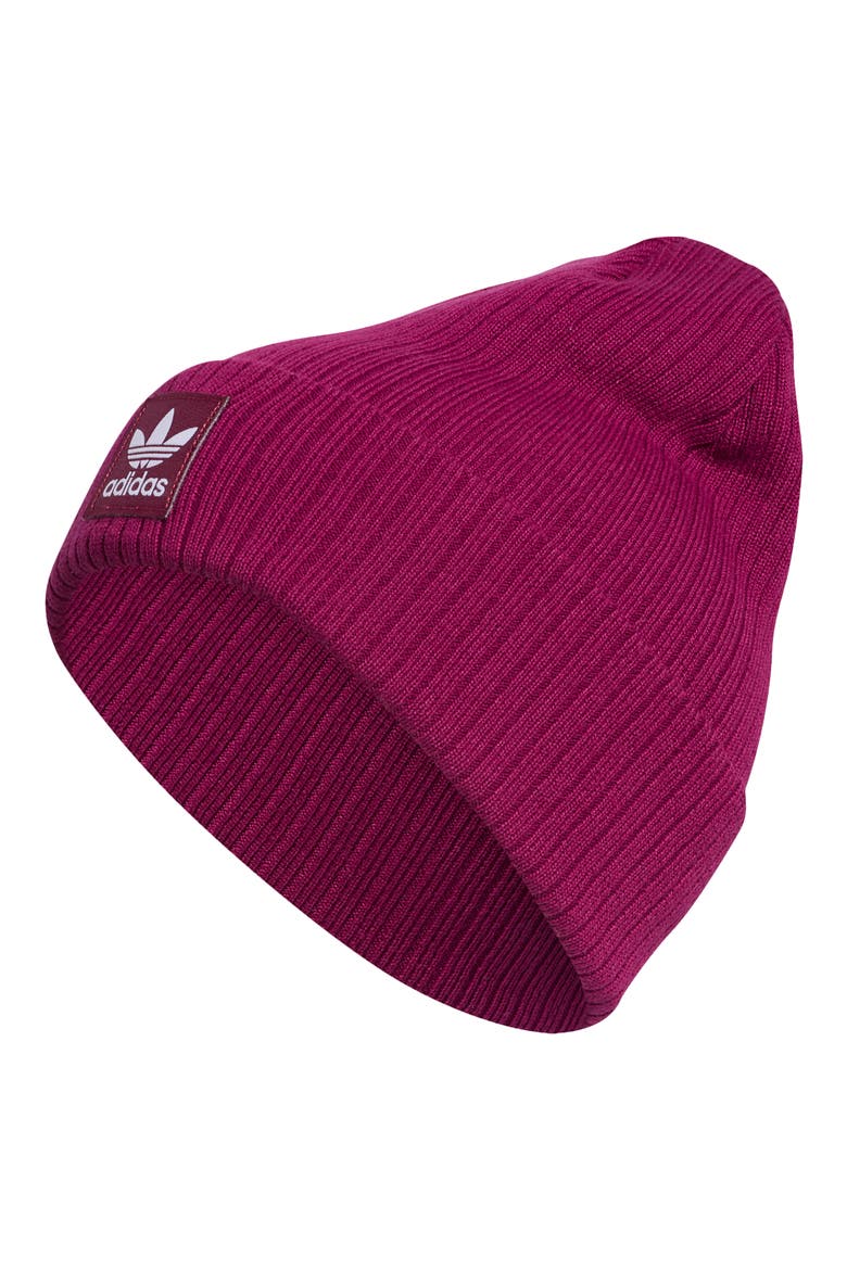 Logo Rib Beanie, Main, color, POWER BERRY PURPLE