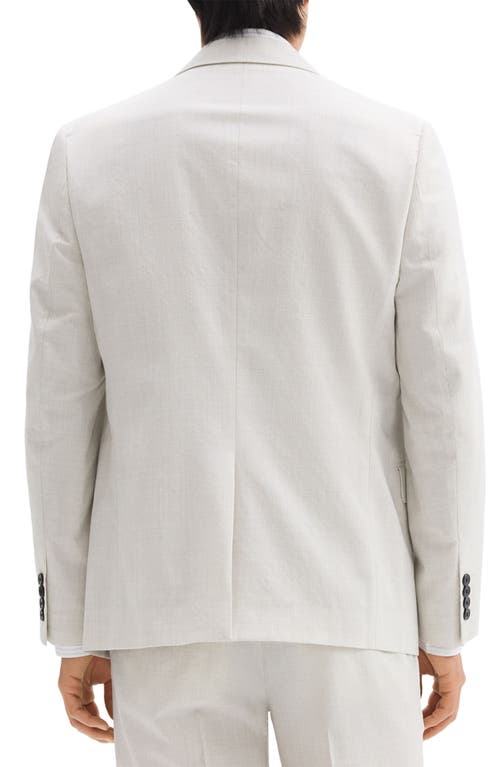 Theory Chambers Melange Solid Slim Fit Suit Jacket In Fog