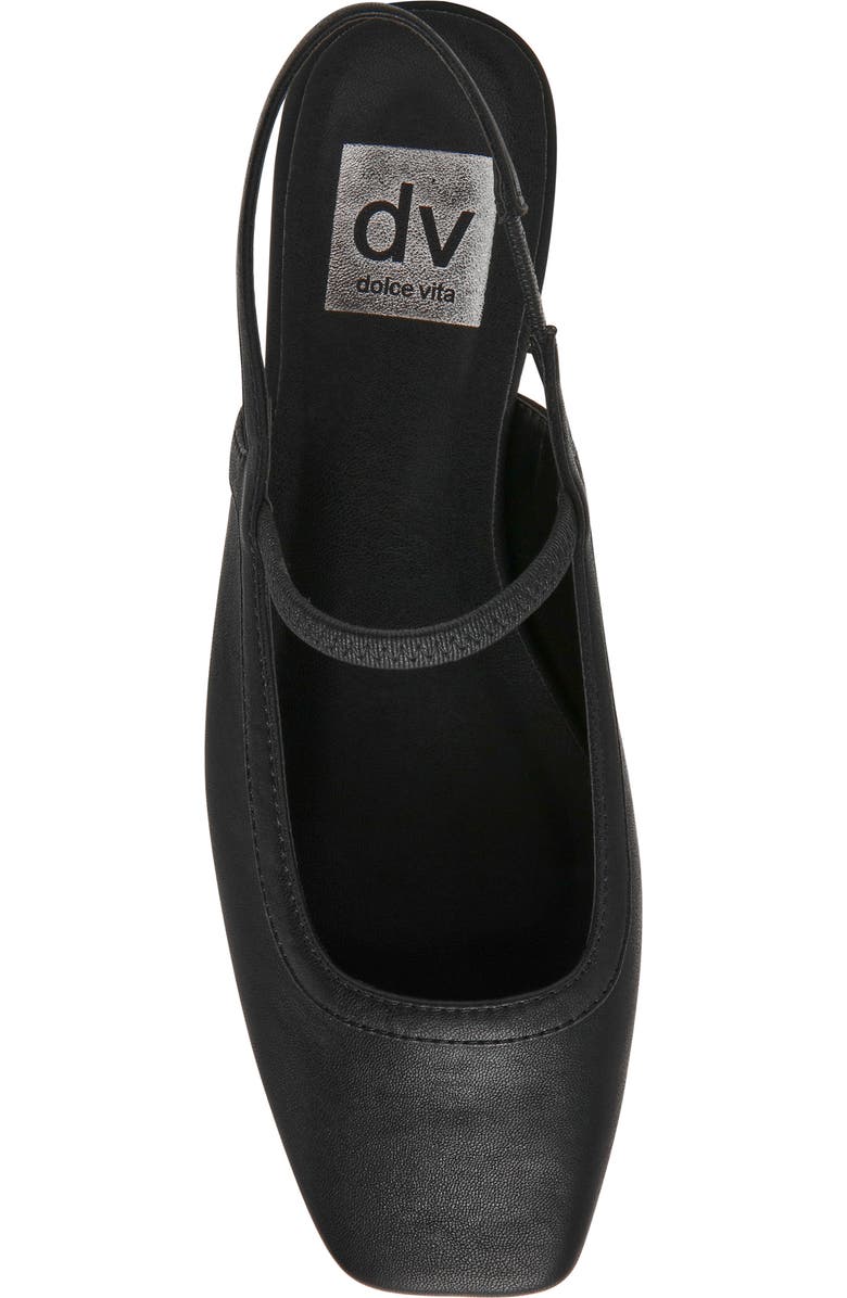 DV by Dolce Vita Fiera Slingback Flat, Alternate, color, Black Smooth
