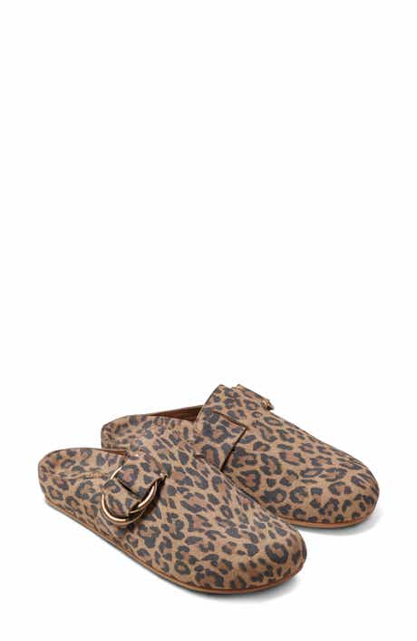 Beek Vulture Cheetah Print Mule