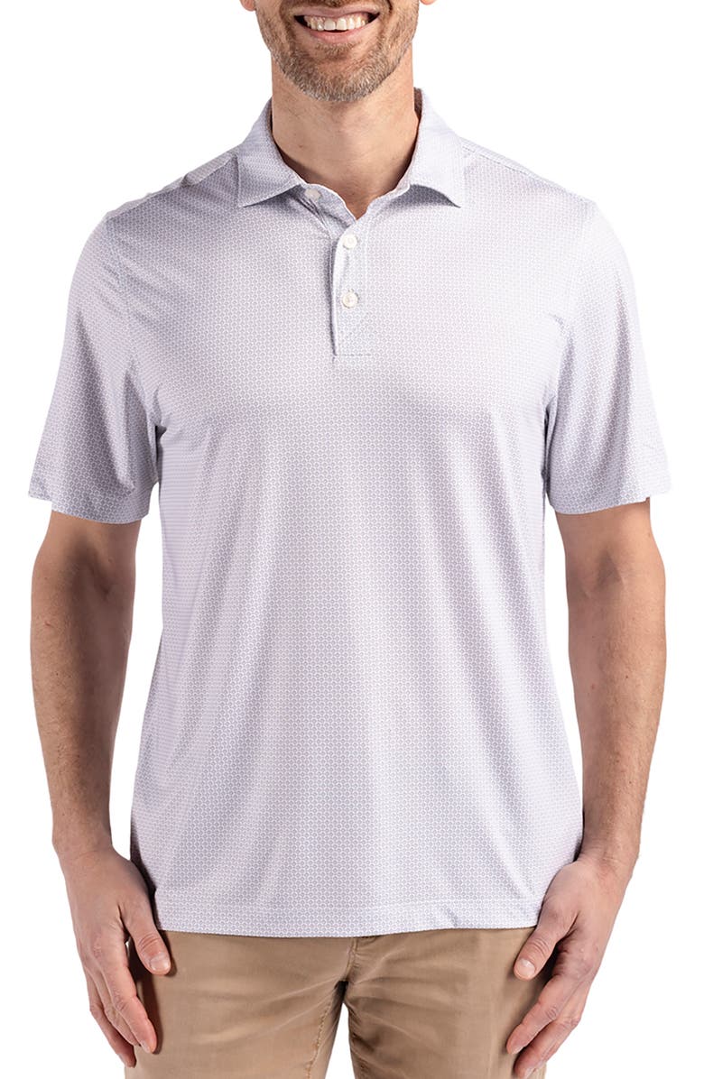 Cutter & Buck Pike Diamond Dot Print Polo, Main, color, Polished