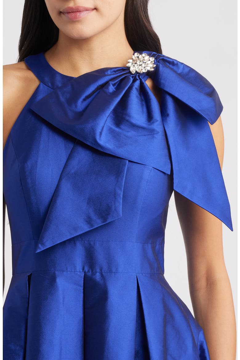 Bow Mikado Ballgown, Alternate, color, ROYAL