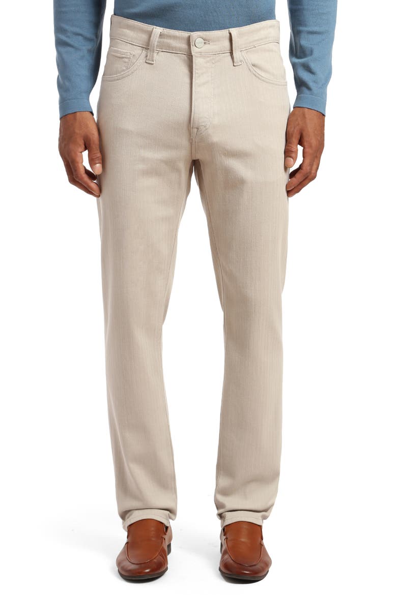 Courage Straight Leg Pants, Main, color, OYSTER HERRINGBONE