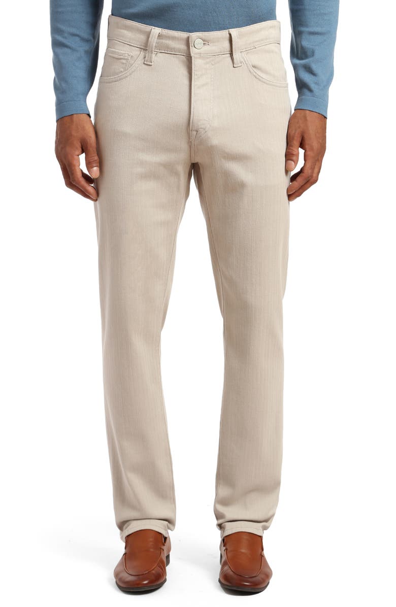 34 Heritage Courage Straight Leg Pants, Main, color, Oyster Herringbone