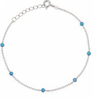 Spero London Blue Opal Bracelet in Sterling Silver
