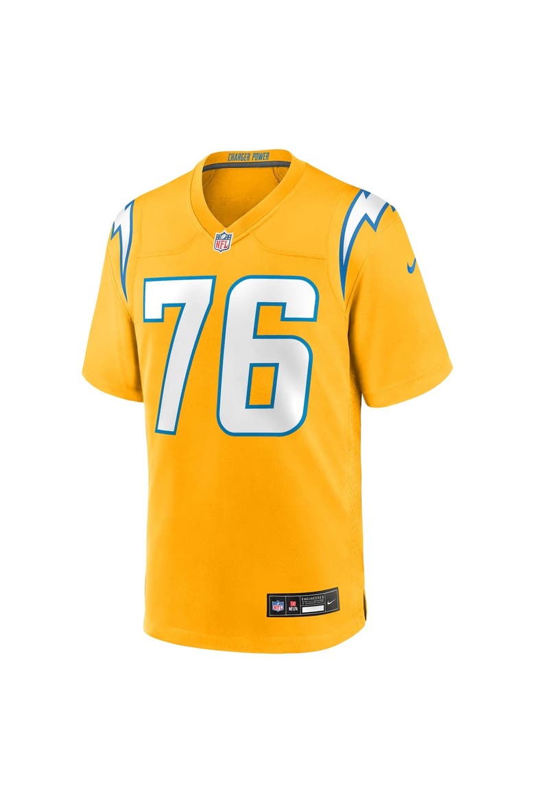Men's Nike Joe Alt Gold Los Angeles Chargers Alternate Charger Power Game Player Jersey, Alternate, color, Gold