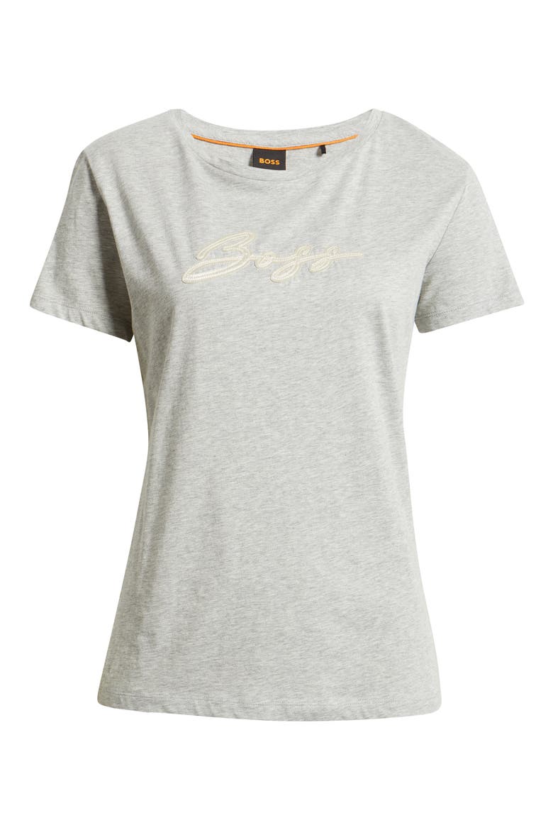 Elove Short Sleeve Cotton T-Shirt, Alternate, color, OPEN GY