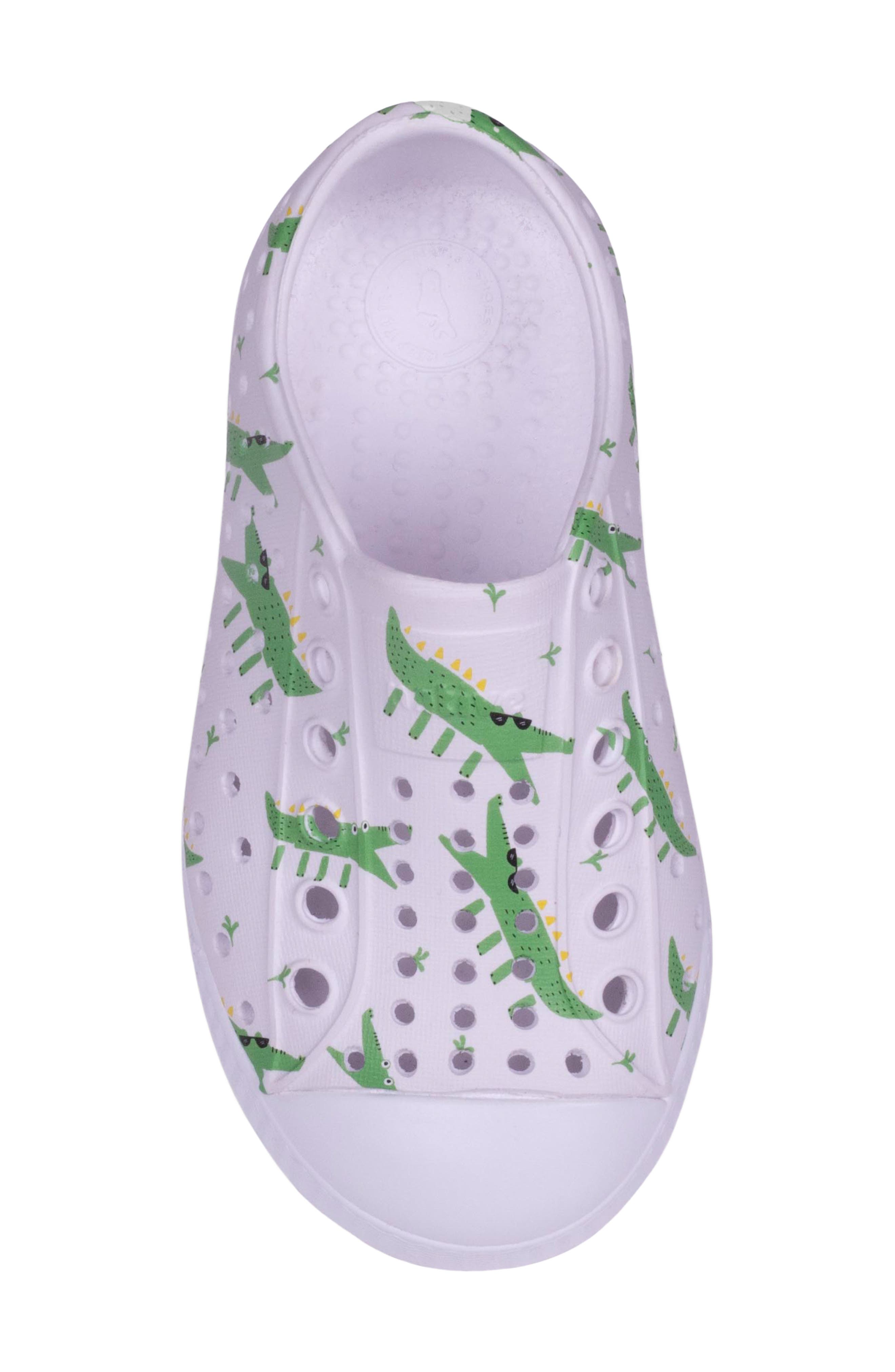 Native Shoes Jefferson Water Friendly Perforated Slip-On, Alternate, color, White/ Alligators