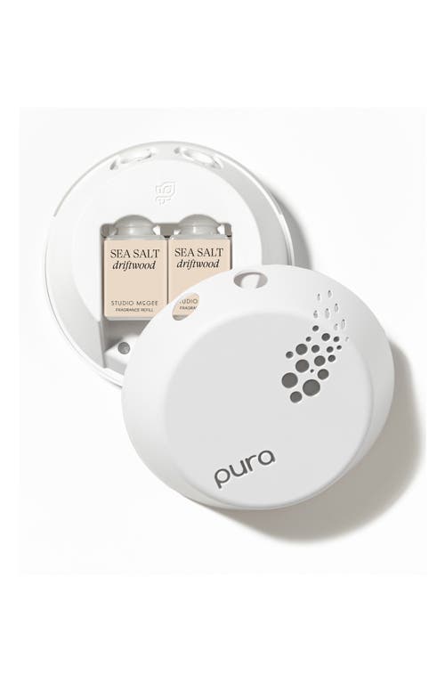 Pura X Studio Mcgee French Linen 2-pack Diffuser Fragrance Refills In Sea Salt Driftwood
