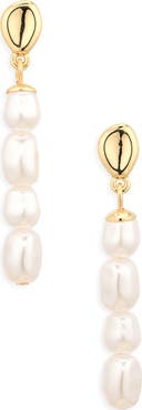 NORDSTROM RACK Faux Pearl Drop Earrings