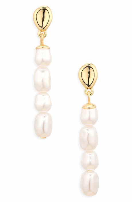 NORDSTROM RACK Faux Pearl Drop Earrings