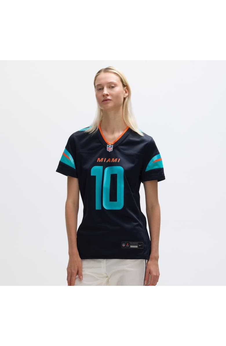 Nike Women's Nike Tyreek Hill Pitch Blue Miami Dolphins 2025 Rivalries Collection Game Jersey, Alternate, color, Navy