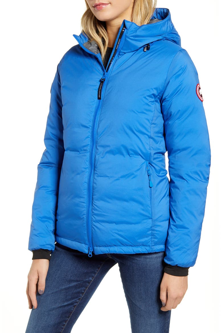 PBI Camp Down Hoodie, Main, color, ROYAL PBI BLUE