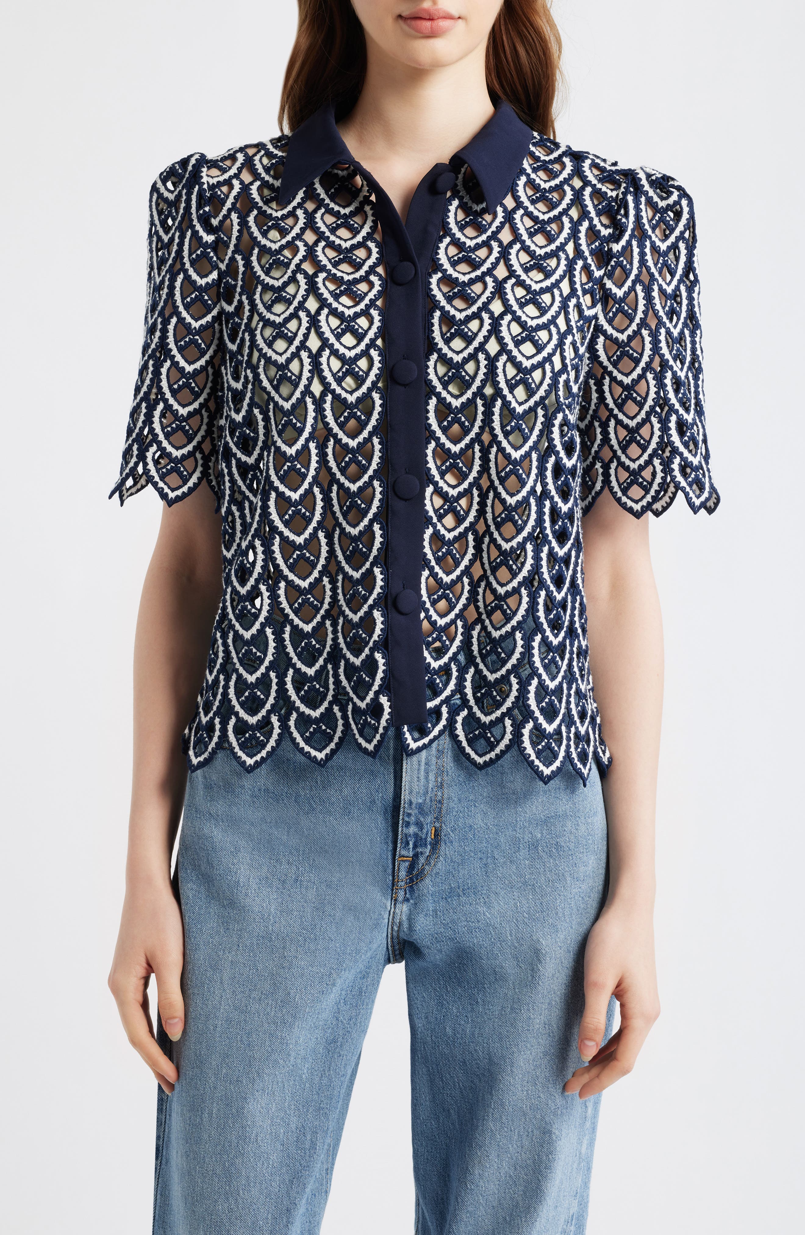 Addison Sheer Lace Top
