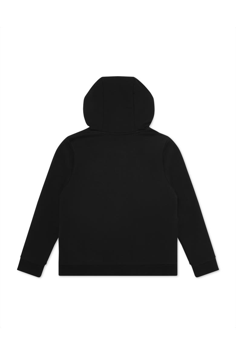Hoodie Sweatjacket Hexagon Boy, Alternate, color, black
