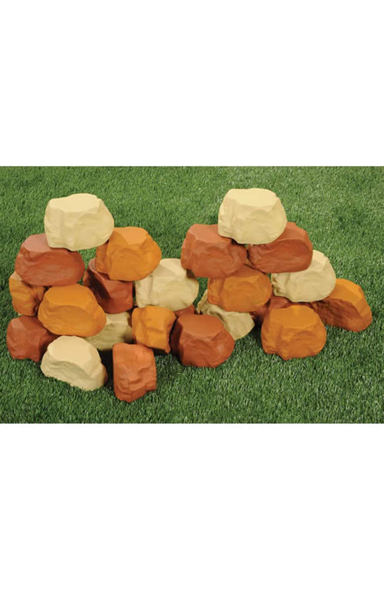 Kaplan Early Learning Company Foam Rock Wall Builders - Set of 25, Alternate, color, Multicolor