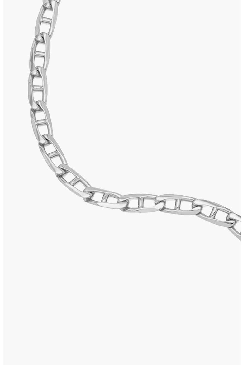 Figaro Bracelet in Silver, Alternate, color, Silver