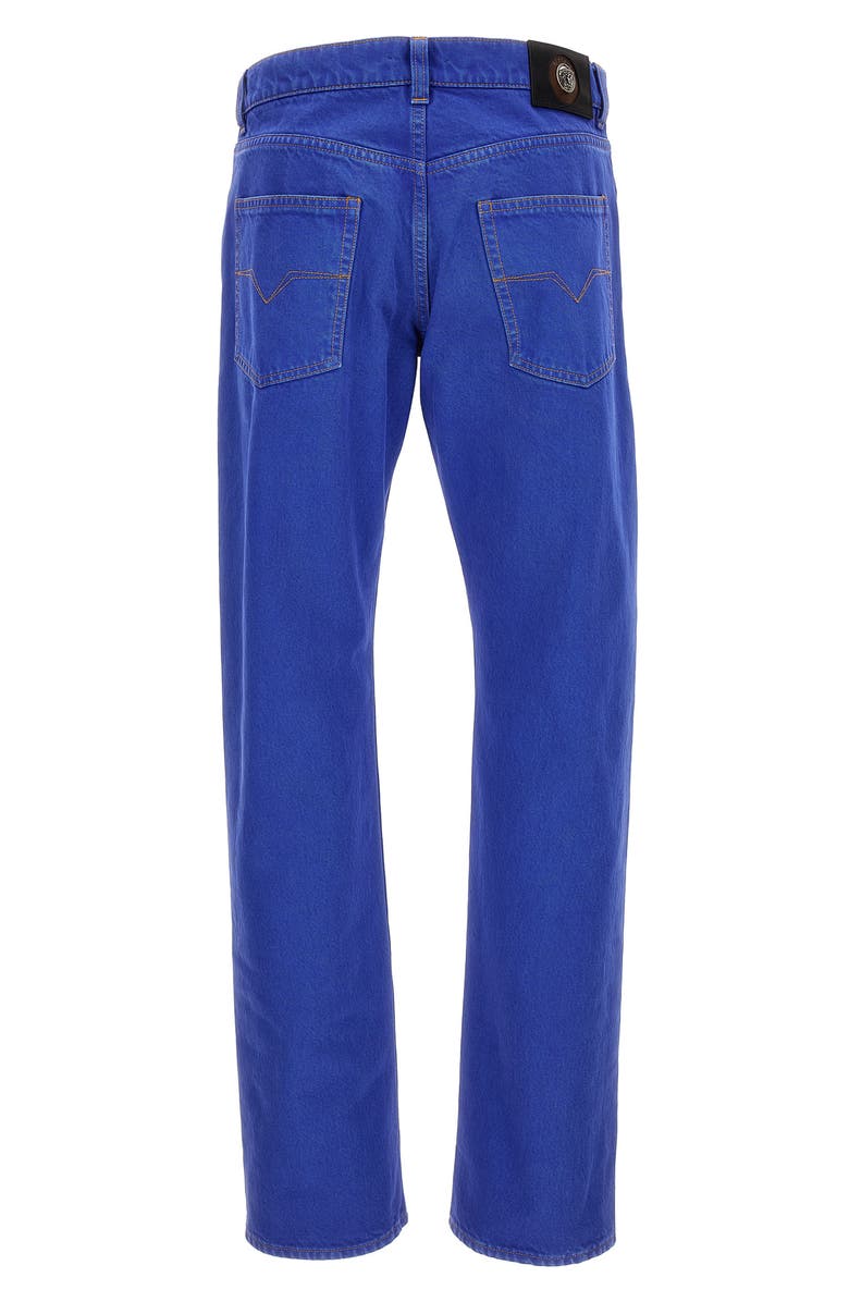 Versace First Line Straight Leg Jeans, Alternate, color, Sky Blue