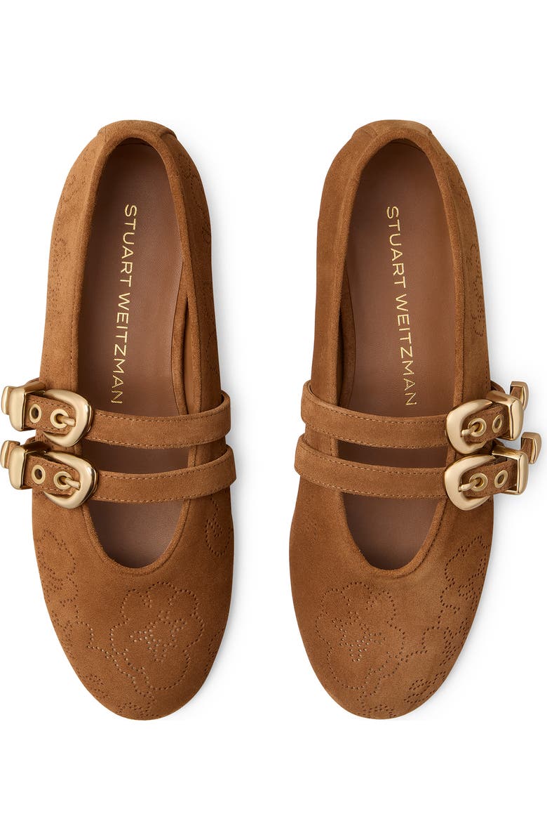 Stuart Weitzman Maven Mary Jane Flat, Alternate, color, Doe
